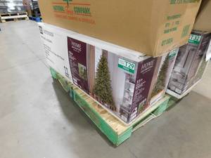 lot 107 image: Home Decorators Collection 7.5 ft. Elegant Twinkling Grand Fir LED Pre-Lit Artificial Christmas Tree with Timer T32