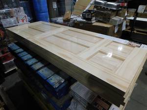 lot 129 image: (6) 36in x 80in. 6 Panel Door Slabs.