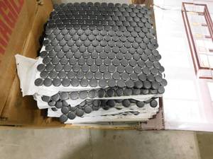 lot 160 image: Daltile Restore Black 11 in. x 10 in. Matte Ceramic Penny Round Mosaic Tile