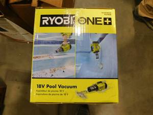 lot 162 image: RYOBI ONE 18V Handheld Cordless Pool Vacuum Cleaner (Tool Only) with Floor Head