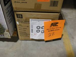 lot 218 image: 24 in Pre Lit LED Wesley Pine Artificial Christmas Wreath--4 pack.