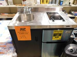 lot 237 image: Summit Appliance  39 in. Compact Kitchen in Black