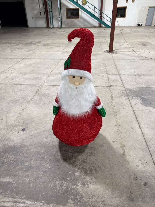 lot 0010 image: Glittery Santa Decoration
