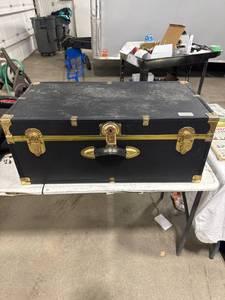lot 0475 image: Black Seward Storage Trunk