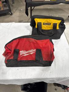 lot 0477 image: Milwaukee and DeWalt Tool Bags