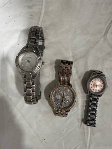 lot 0528 image: Assorted Metal Wristwatches Trio