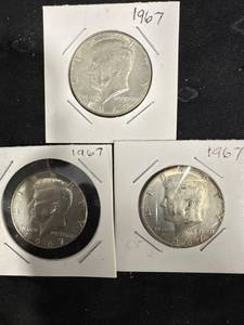 lot 0536 image: 1967 Kennedy Half Dollars