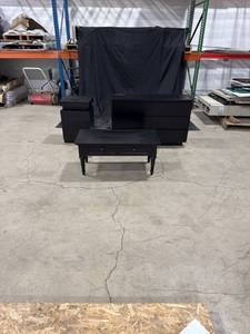 lot 0620 image: Black Furniture Set
