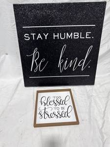 lot 0635 image: Decorative Wall Signs