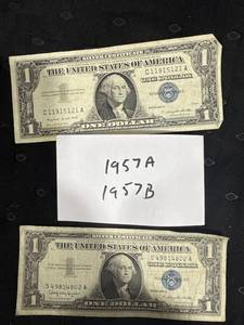 lot 0683 image: 1957 US Silver Certificates