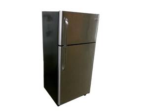 lot 23 image: Frigidaire Stainless Steel Refridgerator & Freezer