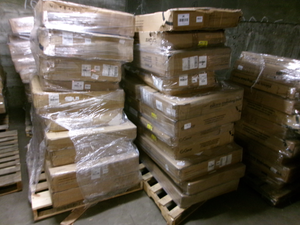 lot 25 image: 10 Pallets of New Power Desks Resellers Dream
