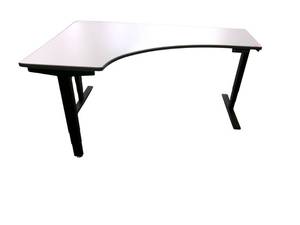 lot 30 image: Power Sit Stand Desk with Memory Settings Right Return that measures 70 wide  46 deep  Adjusts between 24.5 to 50 tall