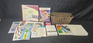 lot 28 image: Scrapbooking and Memory Album Kit with Tools, Paper, Stickers, and Organizers