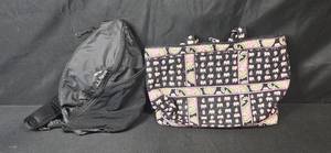 lot 152 image: L.L.Bean Stowaway Sling Pack and Vera Bradley Tote Bag Set