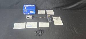 lot 164 image: Olympus FE-100 Digital Camera with Manual, Cables, and Original Box