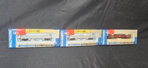 lot 219 image: Set of 3 Walthers HO Scale Duluth Missabe Model Railroad Cars in Original Packaging