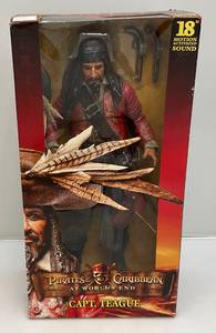 lot 1 image: Vintage Disneys Pirates Of The Caribbean 18 Motion Activated Sound Capt. Teague (New old Stock)
