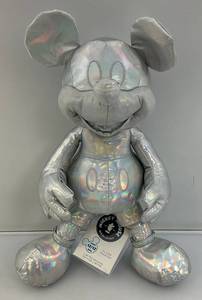 lot 2 image: Collectible Limited Edition 17 Disney Store Mickey Mouse Memories Series (December)  #1212 Limited Release Holographic Mickey Mouse Plush