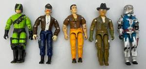 lot 29 image: 1980s - 1990s  Collectible GI Joe Action Figures Including Cobra Commander V3, Dogfight, Gfrunt 90s, Heat Viper 90s And Wild Bill