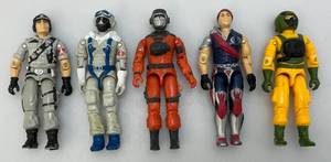 lot 31 image: 1980s Collectible GI Joe Action Figures Including Barbacue, Snow Spent, Tomax, Air Tight And Main Frame