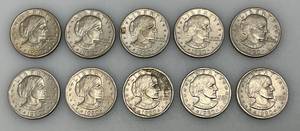 lot 49 image: 1980 P Susan B Anthony One Dollar Coins