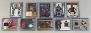 lot 111 image: Misc. Basketball Patch Cards In Double Protective Sleeves