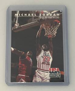 lot 123 image: 1992 SKYBOX Michael Jordon USA Basketball #43 Double Sleeved