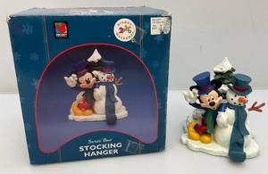 lot 139 image: Vintage Collectible SANTAS Best Mickey Mouse Stocking Holder In Original Box
