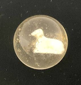 lot 187 image: Antique  Approximately 1 38 German Sulphide Marble With Lamb