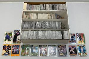 lot 219 image: Large Box Of Misc. Unsorted Sports Cards Some With Protective Sleeves