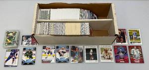 lot 224 image: Large Box Of Misc. Unsorted Sports Cards Some With Protective Sleeves