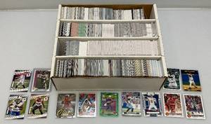 lot 229 image: Large Box Of Misc. Unsorted Sports Cards Some With Protective Sleeves