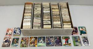 lot 233 image: Large Box Of Misc. Unsorted Sports Cards Some With Protective Sleeves