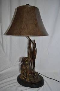 lot 30 image: Lab and Duck Lamp
