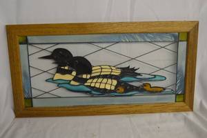 lot 322 image: Stained Glass type frame