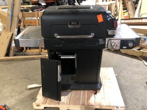 lot 14 image: NINJA FlexFlame Plus 3-Burner Outdoor Cooking BBQ, 5-in-1 Propane and Electric Grill, Smoker, Roaster, Pizza Maker in Black Damaged Customer Returns See Pictures