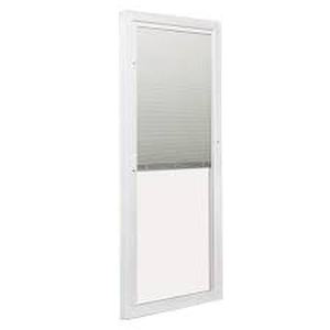 lot 2 image: Andersen 70-12 in. x 79-12 in. 200 Series White Left-Hand Perma-Shield Gliding Patio Door w White Int, Moving Panel w Blinds  Customer Returns See Pictures