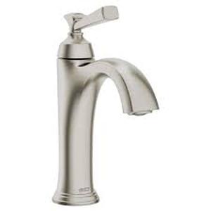 lot 24 image: American Standard Rumson Single Hole Single-Handle Bathroom Faucet in Brushed Nickel   Customer Returns See Pictures