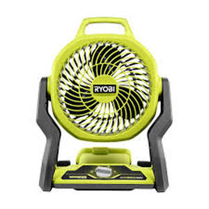 lot 66 image: RYOBI ONE 18V Cordless Hybrid WHISPER SERIES 7-12 in. Fan (Tool Only)  Customer Returns See Pictures