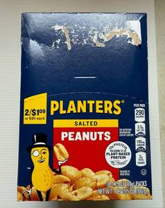 lot 107 image: 18x 1.75oz Planters Salted Peanuts-112025