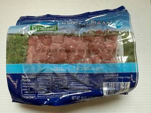 lot 123 image: K. 3x 1lb Farmland Cubed Ham
