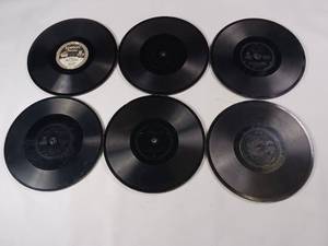 lot 27 image: Edison Diamond Disc Record 6pc Lot  Thick Phonograph Discs
