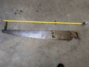 lot 71 image: Vintage Two man saw