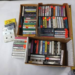 lot 60 image: Large Lot of Vintage Tape Cassettes � 50