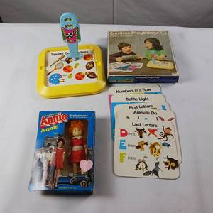 lot 85 image: Knickerbocker Annie with Locket Creative Playthings and game in original boxand