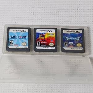 lot 105 image: Lot of 3 Nintendo DS Games Flash Focus Kung Zhu Plus