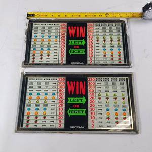 lot 128 image: Authentic Vintage Heavy Glass Slot Machine Glass