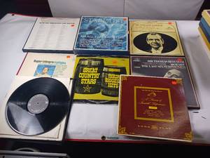 lot 133 image: Large Lot of Vintage 78 RPM Albums and 33 RPMS - Box Sets in Original Boxes -