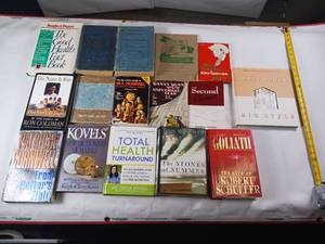 lot 134 image: Large Lot of Books - State Laws of MN - Hummel Price List - Roy Rogers - Pottery Dictionary - Goliath